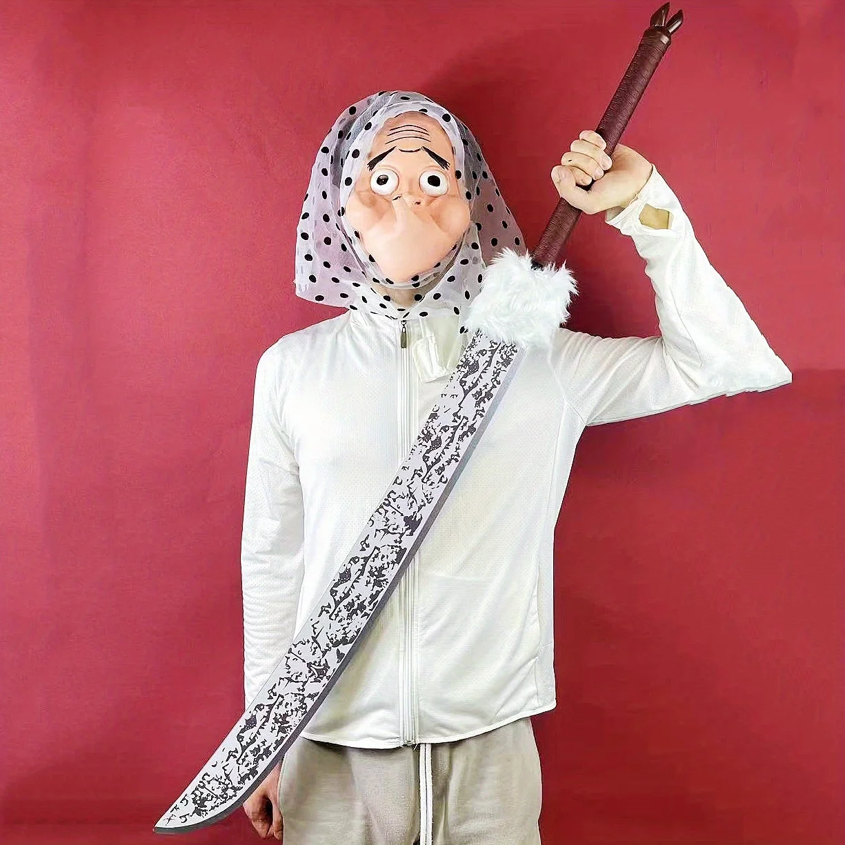 Espada grande Fushiguro Toji Katana de 50 pulgadas, Anime Jujutsu Kaisen, cuchillo de utilería para Cosplay, juguete de sable samurái Katana japonés de tamaño Real