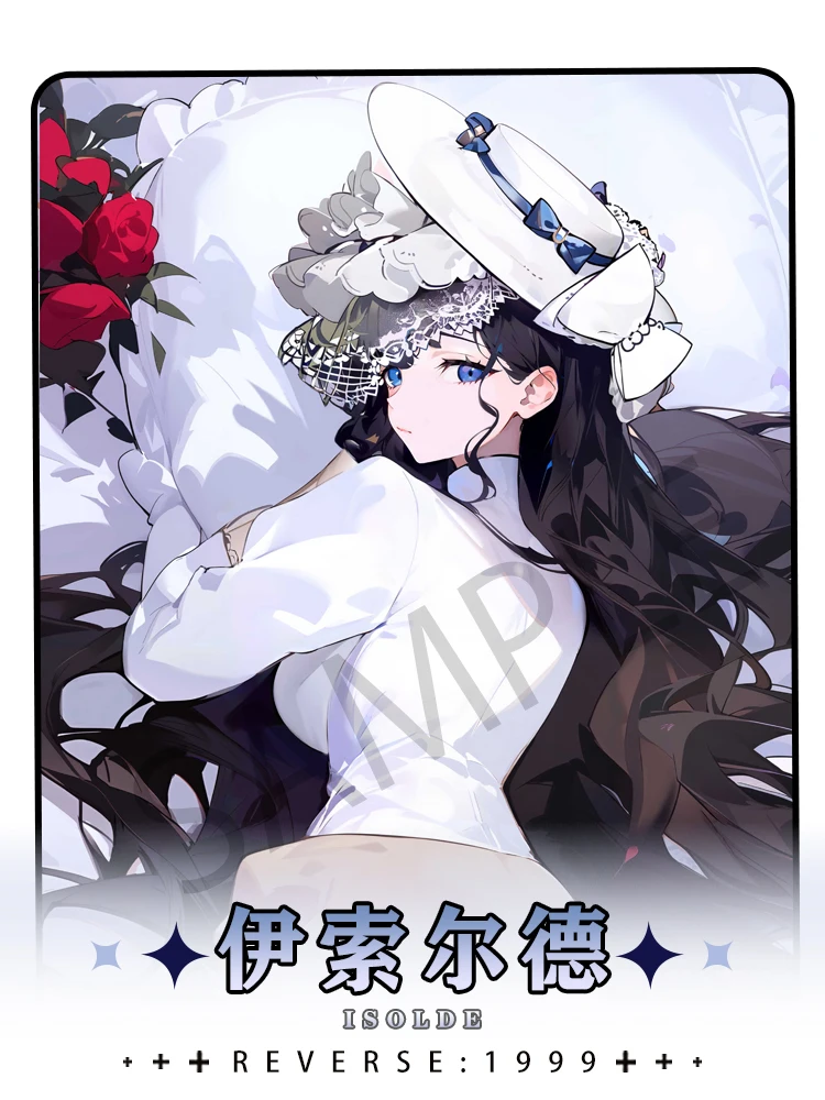 غطاء وسادة الجسم التنكري Dakimakura ، لعبة Isolde العكسي ، غطاء مزدوج ، هدية وسادة Hing ، جانب