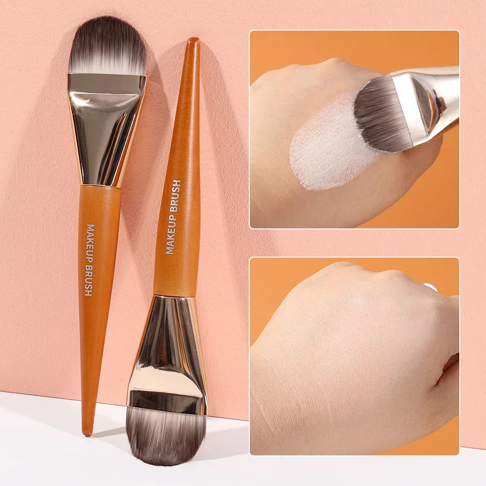 Makeup Brush Tongue Concealer Brushes Face Mask Brushes Portable Professional Foundation Brush Large Cosmetics Soft Base Make Up