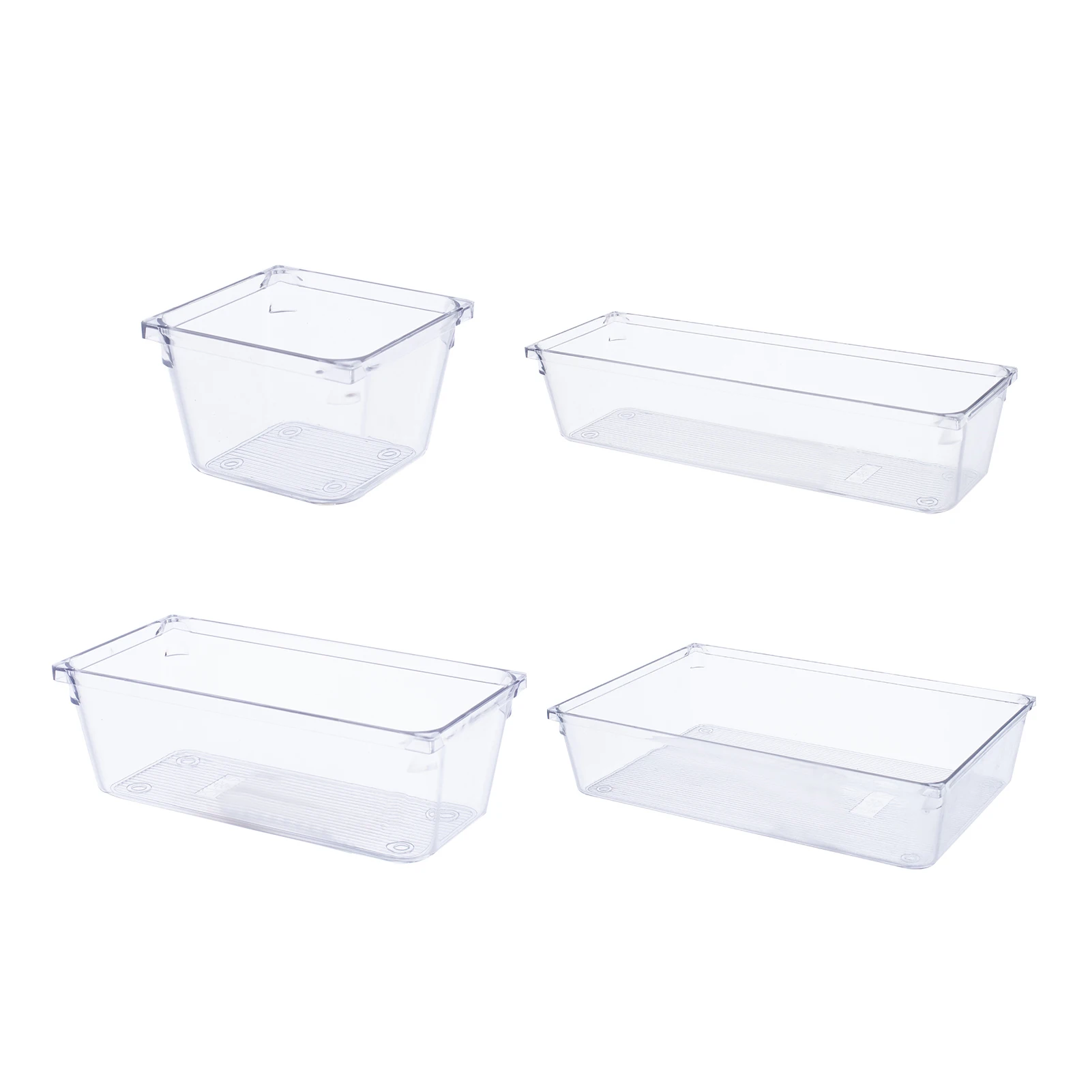 Transparent Acrylic Organizer Cosmetics Storage Box Lipstick Jewelry Makeup Brush Organizer Drawer Storage Boxes Containers