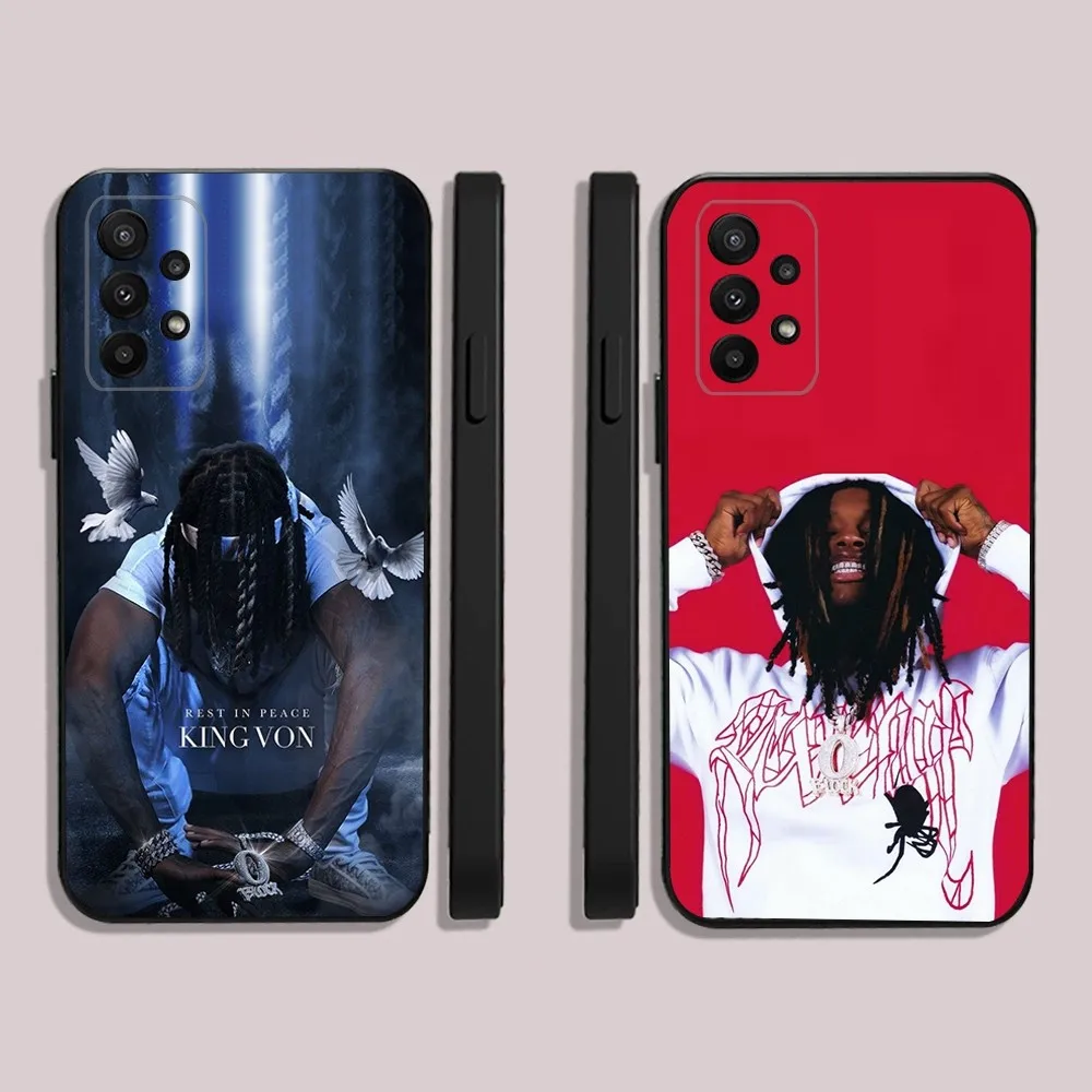 Rapper K-King V-Von Singer Grandson Phone Case For Samsung S25,23,22,30,24,10,9,Ultra,Plus,Lite,FE,5G Black Soft Case