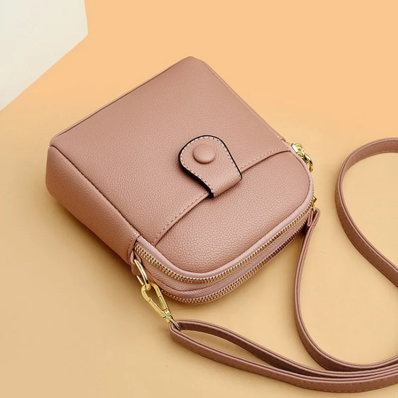 

Chic Micro Mini Crossbody Bag For Women Ultra Compact Leather Pouch For Carrying Just Essentials And Credit Cards