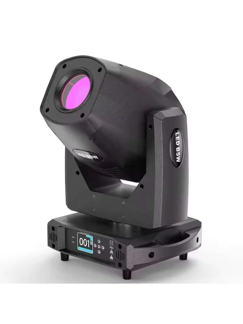 Projecteur de scène LED mobile 200W avec 17 gobos et 10 couleurs, effets Wash et Pattern, éclairage DJ DMX512 pour discothèque, fête, mariage