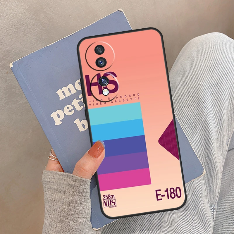 حافظة شريطية ريترو VHS لهاتف Honor Magic 7 Pro 5 6 Lite Cover For Honor 400 200 90 70 50 X9 X8a X8b X9a X9b X9c