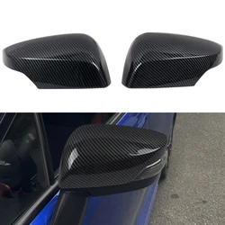 For Subaru WRX STI 2015-2021 Car Review Side Mirror Cap Cover Decor Trim ABS Carbon Black Accessories 2pcs (Only Fit STI Version