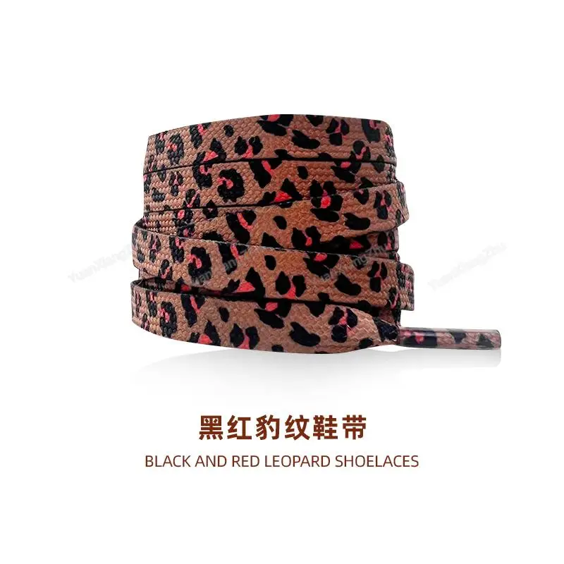 Nowy wzór zwierzęcy sznurowadła płaskie AF1/AJ trampki sznurowadła Tiger/Snake/wzór w cętki Shoelace 120/140/160CM buty struny