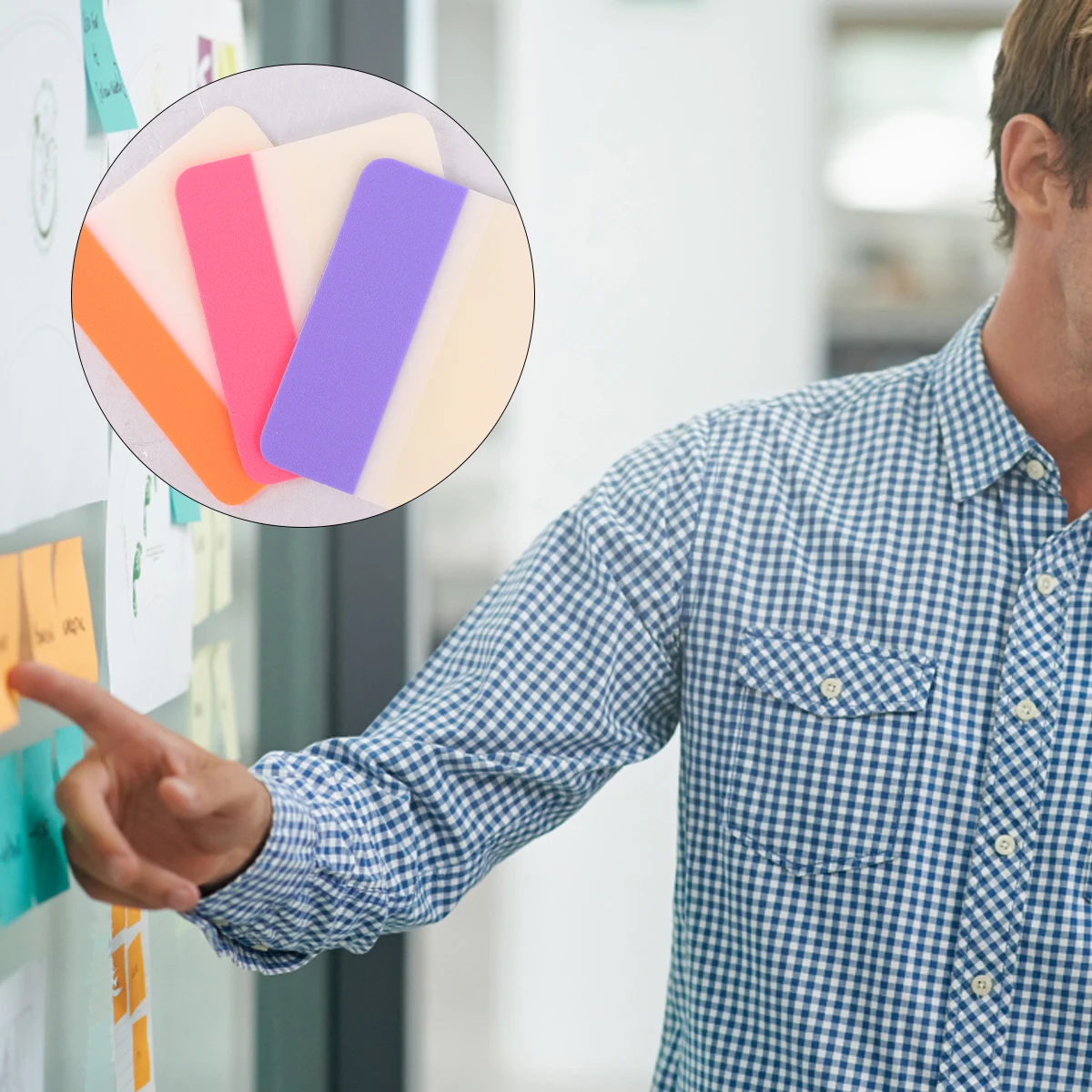 4pcs Colorful For Students Note Labels Index Stickers Reminder Planner Notebook Diary Use Gift Friends