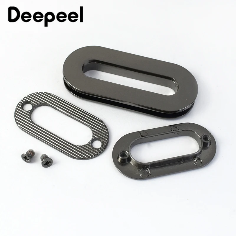 4Pcs Deepeel 18/25/32/38mm Metal Eyelets Screw Buckle Oval Grommet Hook for Bags Strap Shoes Clasp Luggage Hardware Accessories