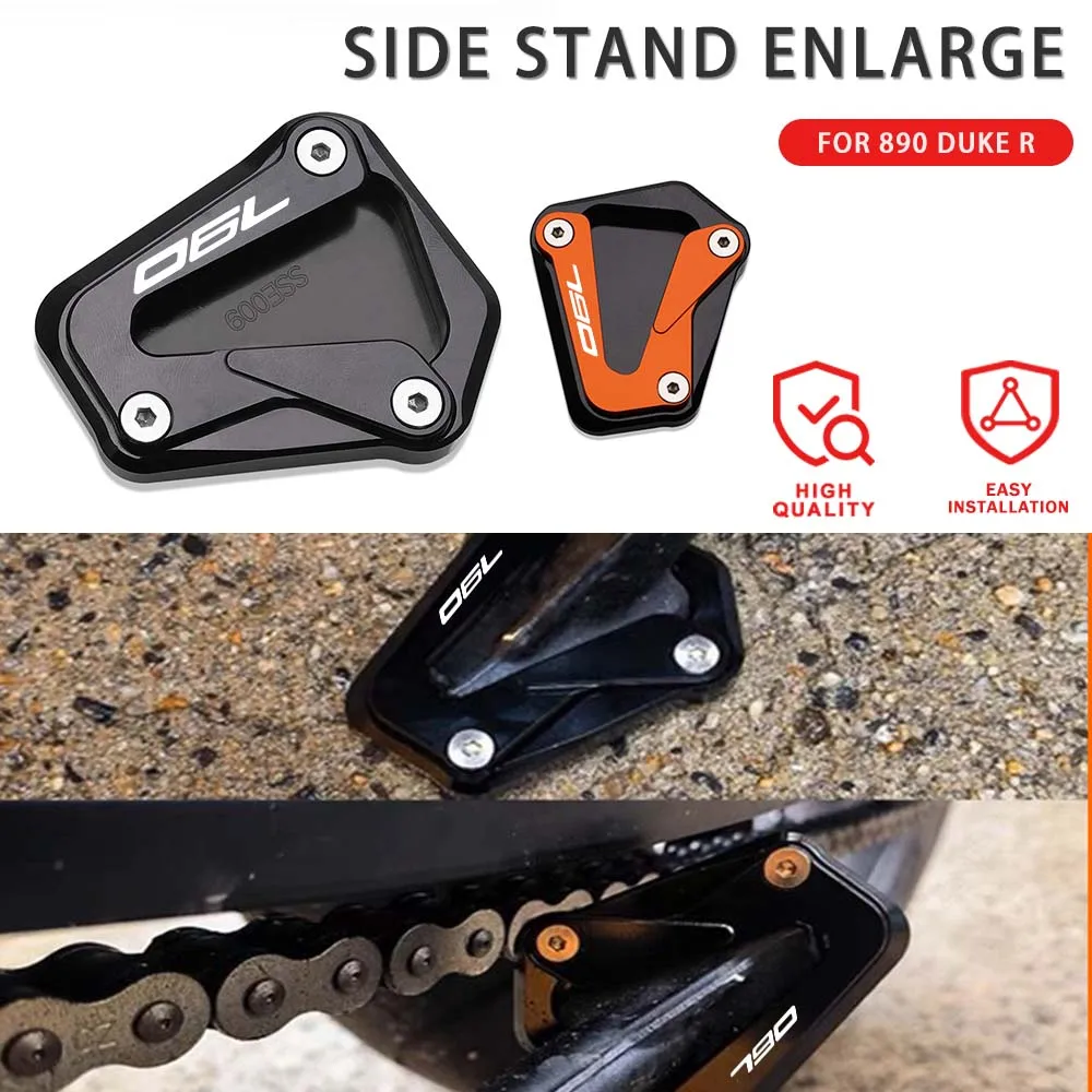 

Motorcycle CNC Side Stand Enlarge Foot Plate Extension Kickstand Pad Antiskid For KTM 790 DUKE DUKE790 2017 2018 2019-2021-2023