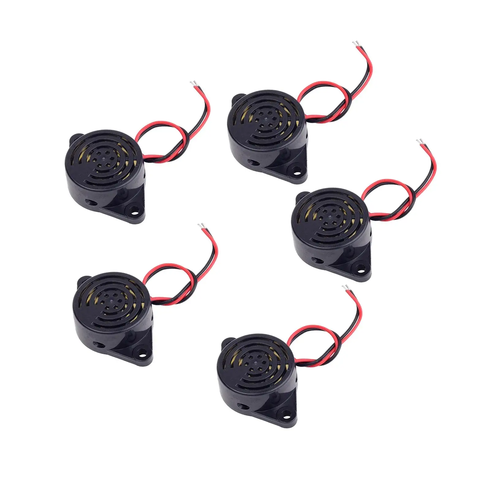 5Pcs Active Buzzer 3-24V DC Alarm for Golf Cart Motorcycle Auto