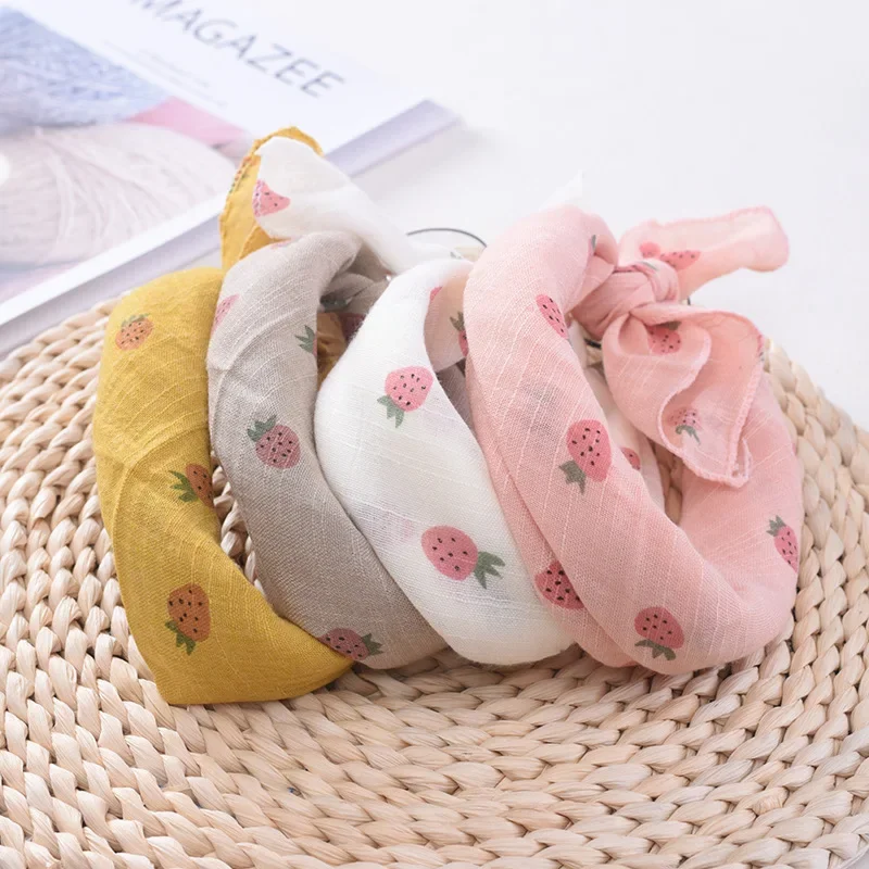 45*45CM Small Kerchief Baby Towel Children Scarf Cotton and Linen Scarves Thin Face Towel MiniMarket High Quality Neckerchief