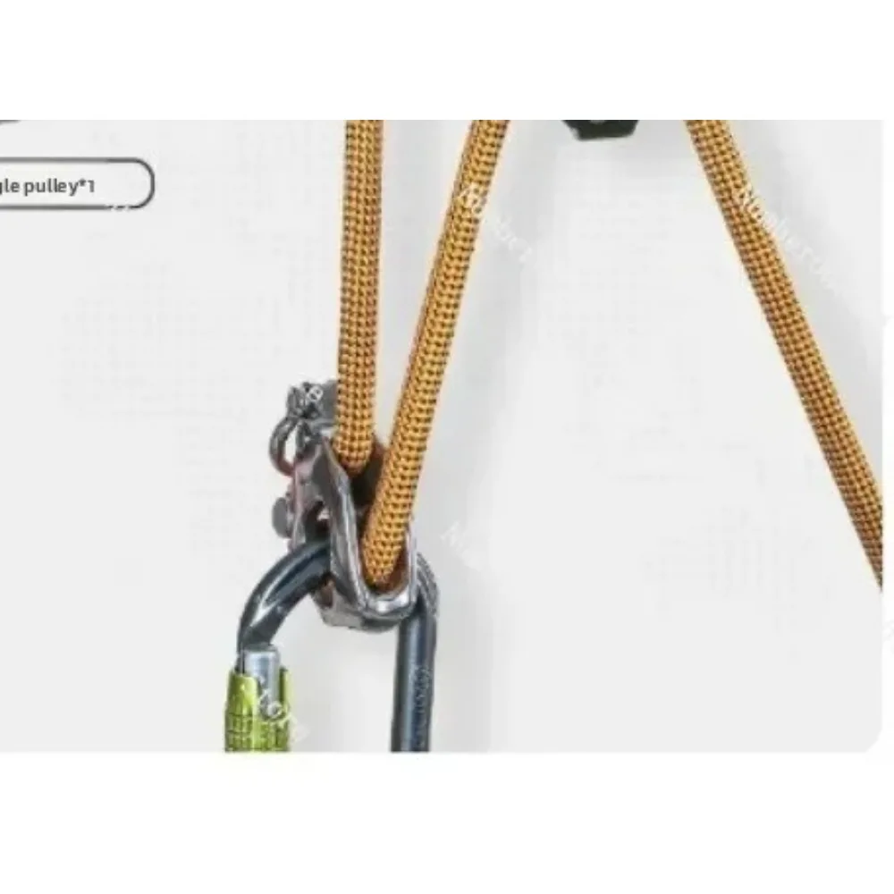 3rd Gen H Series 4:1 Haul System Kit Compact Lifting Pulley Block for Rope Rescue, Heavy Load Hoist, Short Distance