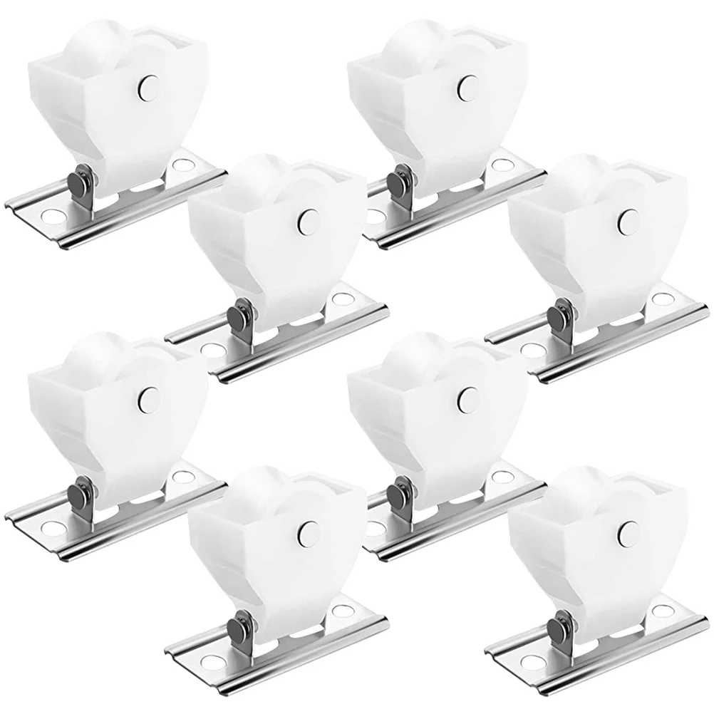 

8pcs Curtain Smooth For Roman Shades Curtain Track Accessories Roller Blinds Track Accessories Easy Install Cord Lock