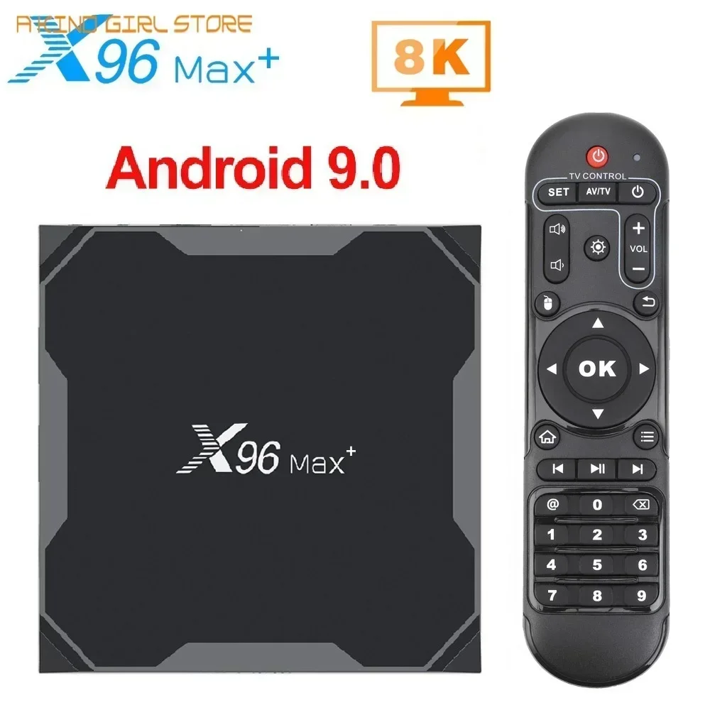 X96 MAX Plus 4GB+64GB Smart TV Box Android 9.0 Amlogic S905X3 Quad Core 2.4G/5G Wifi 4K TVBOX X96Max Plus Set top box