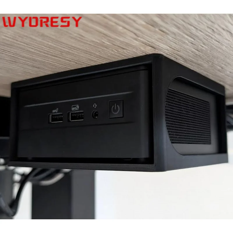 For Intel (NUC 6/7/8/10/11/12/13 Gen) Mini PC Stand Solid Frame Secure Compact Host On Office Desktop Surface