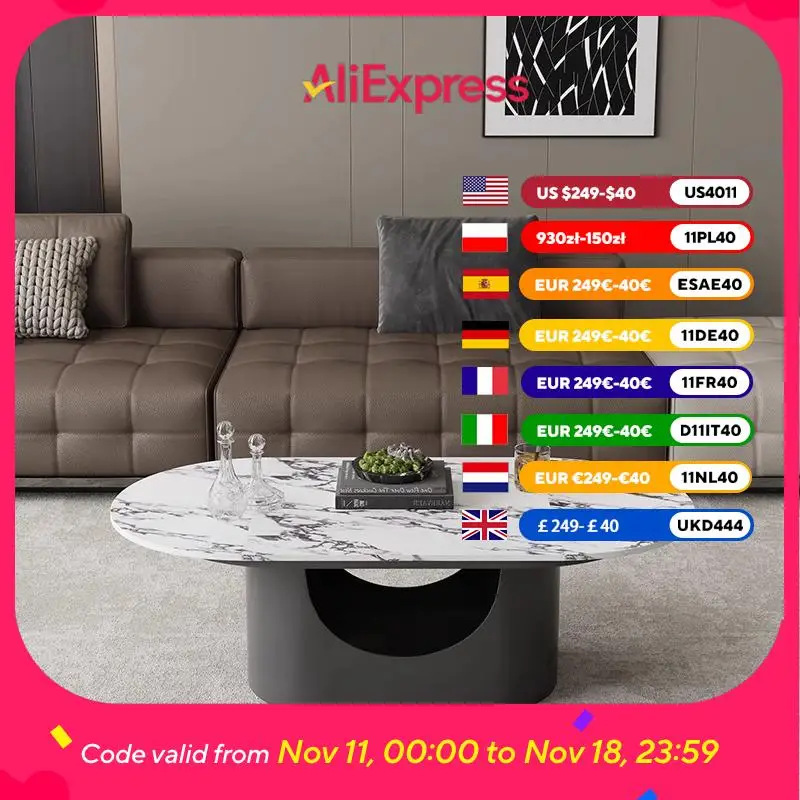 

Decoration Black Coffee Tables Assecorises Indoor Nordic Salon Coffee Tables Dining Tables Apartment Tavolino Salotto Furniture