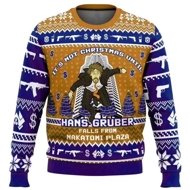 

Fantasy chainsaw, Christmas Carnival, men's and women's sweaters, Santa Claus sweaters, autumn and winter fleece for warmth
