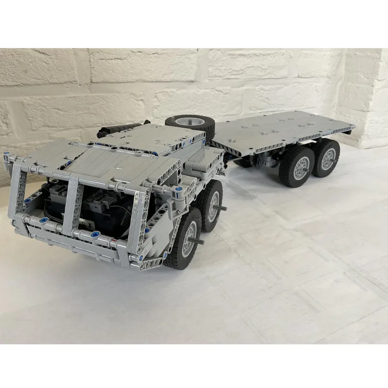 

MOC-57241 Military Cargo Semi-Trailer Building Block Model, 1064 Parts, Boys' and Children's Birthday and Christmas Toy Gift