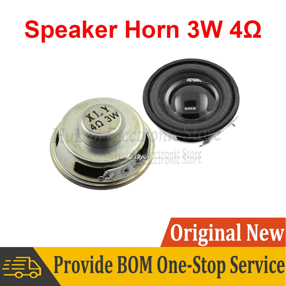 

2pcs Speaker Horn 3W 4R 4 ohm Diameter 4CM Mini Amplifier Rubber Gasket Loudspeaker Trumpet High Quality