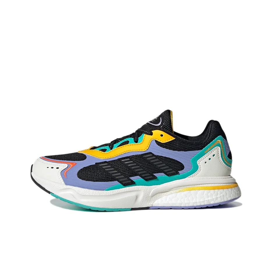 Adidas SN1997 Running Shoes Women's Low Top Black/Light Purple/Yellow/Light Green/White GW2735