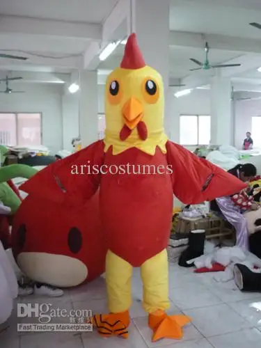 Nuovo adulto vendita calda schiuma carino pollo gallo Fancy Cartoon mascotte Costume peluche natale Fancy Dress Halloween Mascot Costume