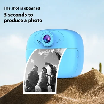 HD Print Camera Cute Creative Thermal Paper Instant Print Photo Video Outdoor Travel…