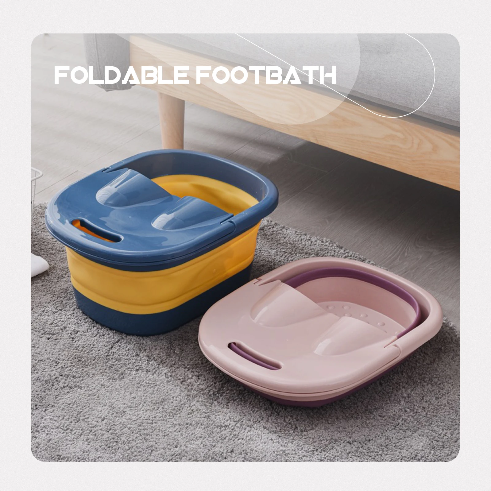 

1 pc Foldable Soak Bucket Portable Foot Washing Basin For Home Travel Camping Foot Bath Tub Household Water Basin Gift