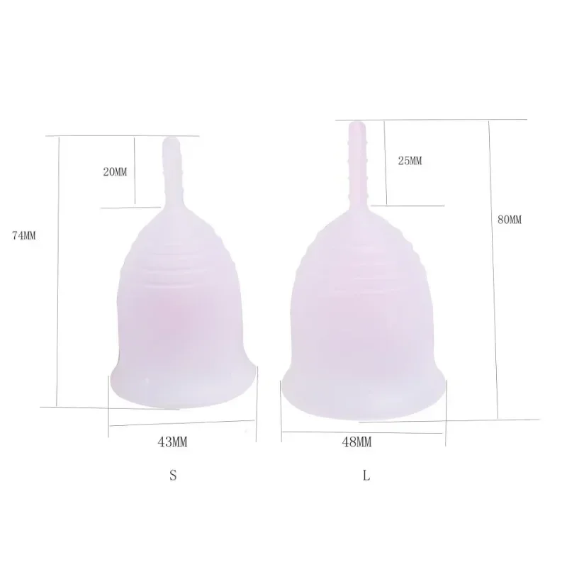 Travel Menstrual Sterilizing Cup Silicone Cups Flexible Clean Menstrual Cup Reusable Copa Menstruales Mujer Менструальная Чаша