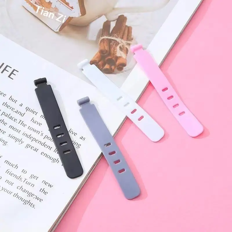 20Pcs Cable Organizer Ties Clip Charger Cord Management Silicone Wire Manager Mouse Earphone Holder Data Line Winder Straps
