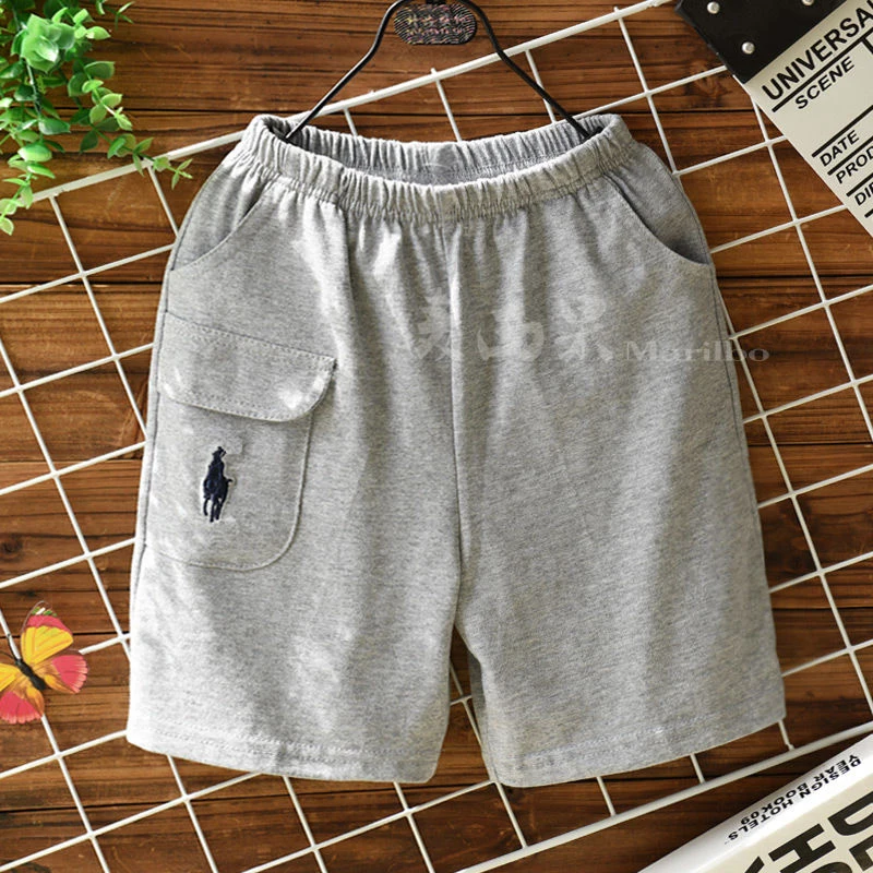 Boys\' Shorts Cotton Children\'s Shorts Medium and Large Children\'s Clothing Pants Summer 2023 New Baby Sports Shorts