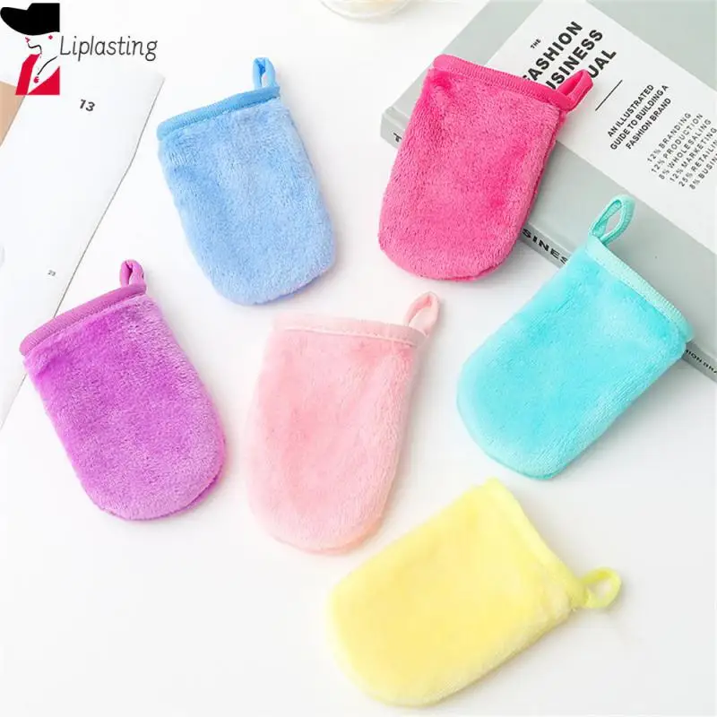 Face Deep Cleaning Pads Reusable Makeup Remover Glove Soft Microfiber Cleansing Makeup Removing Gloves Cleaning Towel Facial