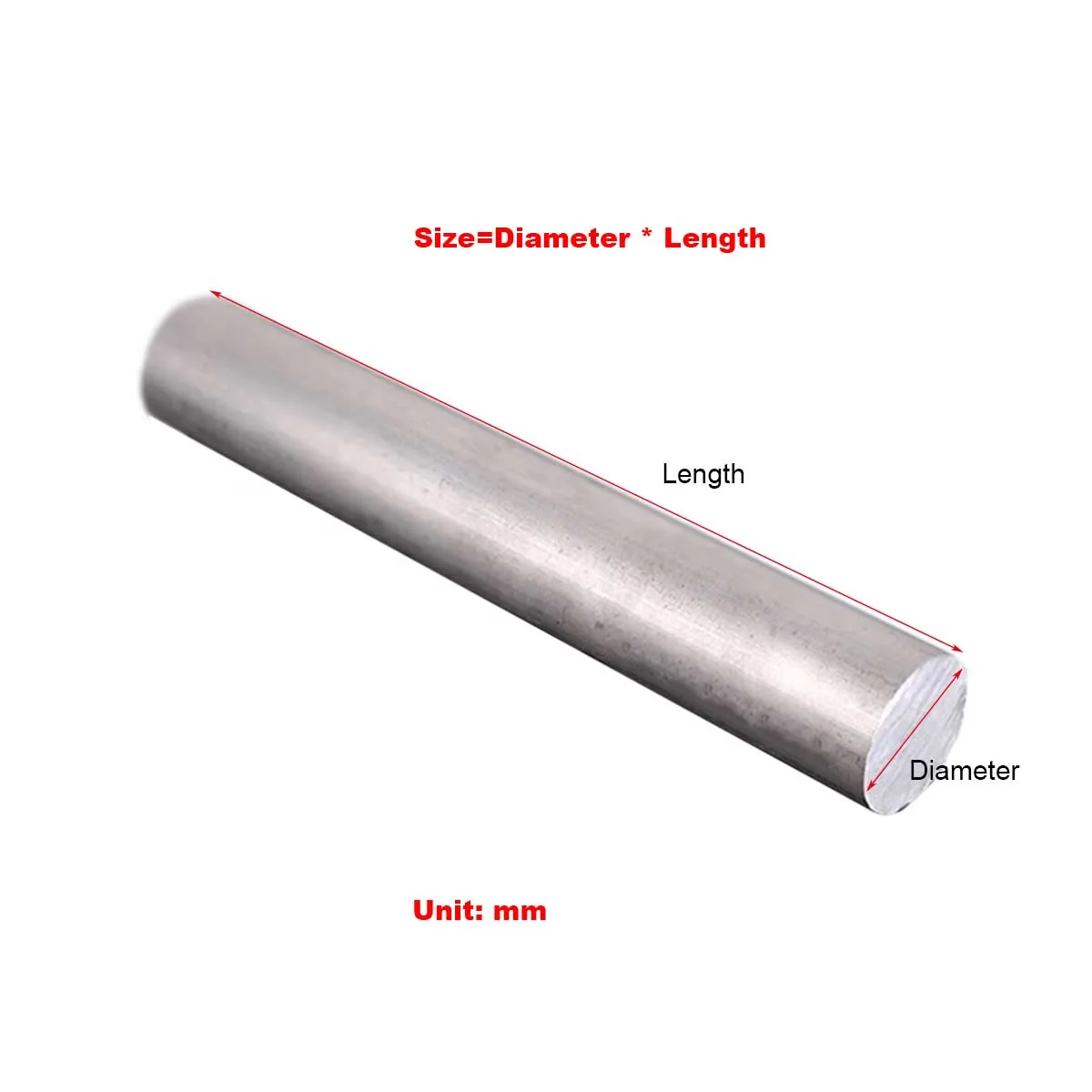 6061 Aluminum Rod/Solid Cylindrical Aluminum Alloy Rod Custom Processing 7075 Hard Round Aluminum Rod Diameter 4-40mm