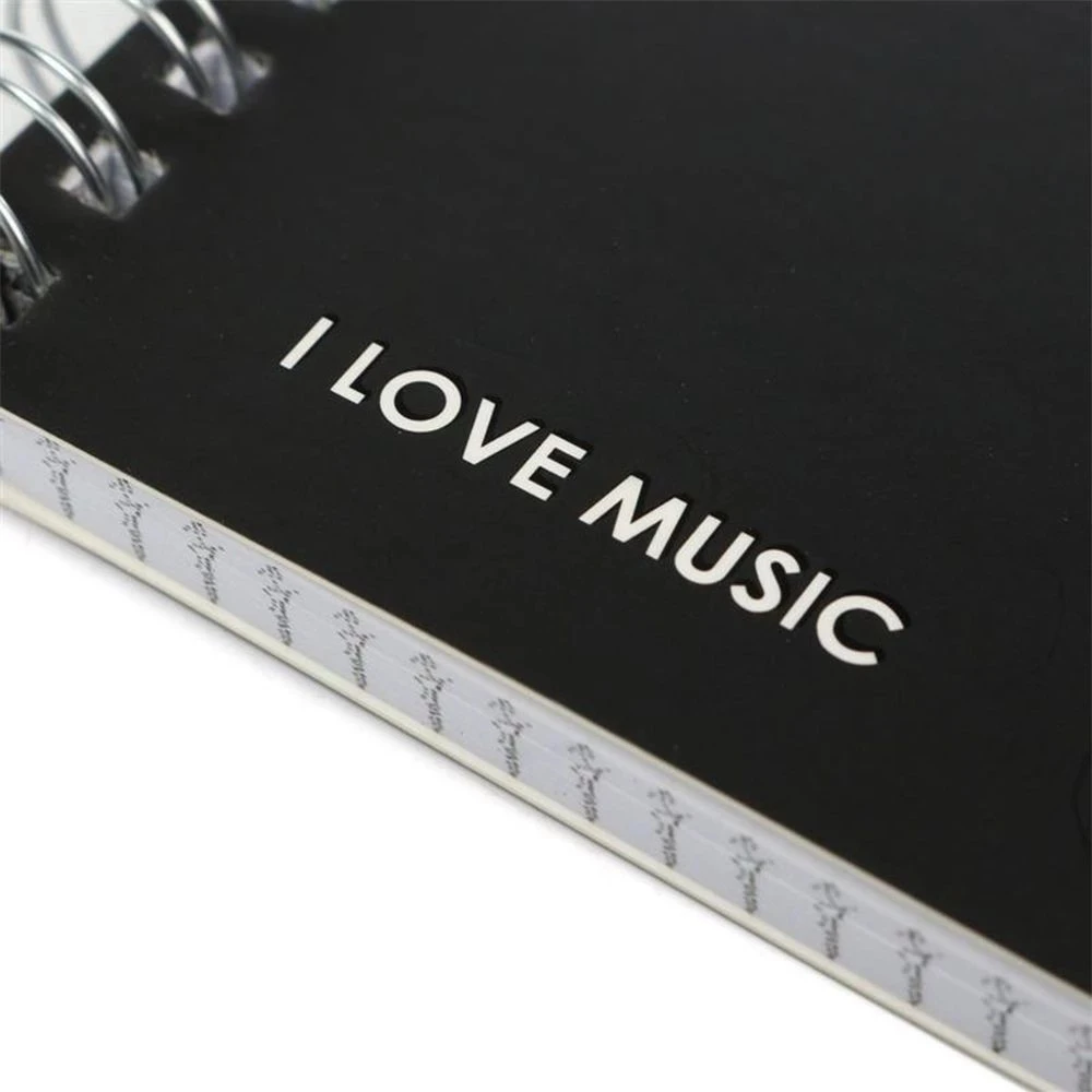 Piano Keyboard Coil Notebook B6 17X13Cm  Memo Spiral Notebook Bound Music Diary Sketchbook Student Journal Notepad Stationery