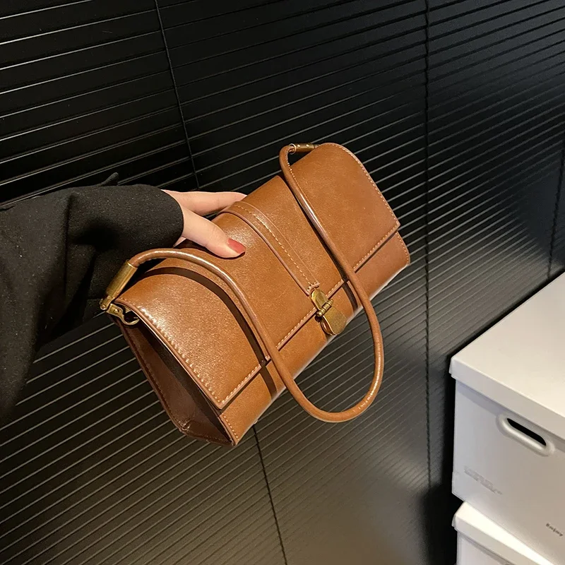 

Popular Classic Elegant Ladies Messenger Bag Shoulder Bag Crossbody Design Leather Handbags By Famous Designer Women