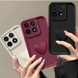 X8A X8B X9A Cute 3D Love Heart Phone Case For Huawei Honor X8 X6S X6A X6 90Lite X7B Magic5Lite Magic6Lite Soft Slicone Cover