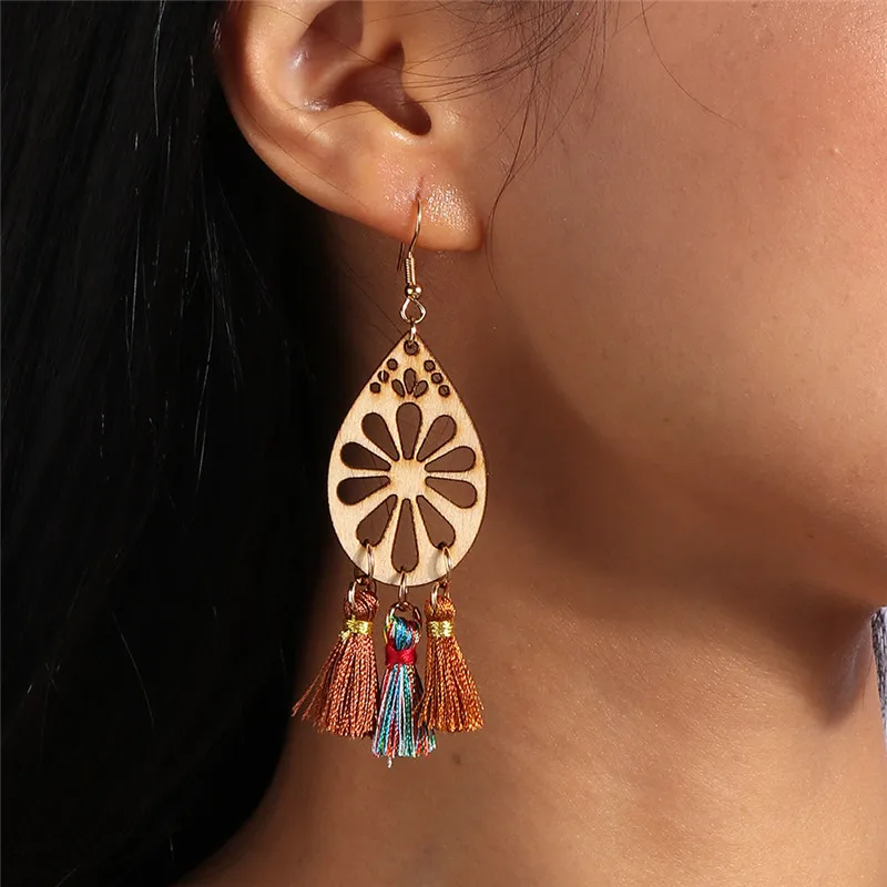 Aihua Niedliche gehäkelte Blumen-Ohrringe für Frauen und Mädchen, handgefertigt, Schmetterling, Schleife, flauschige Kugel-Ohrringe, Geburtstagsfeier, Schmuck, Geschenke – Detail 25