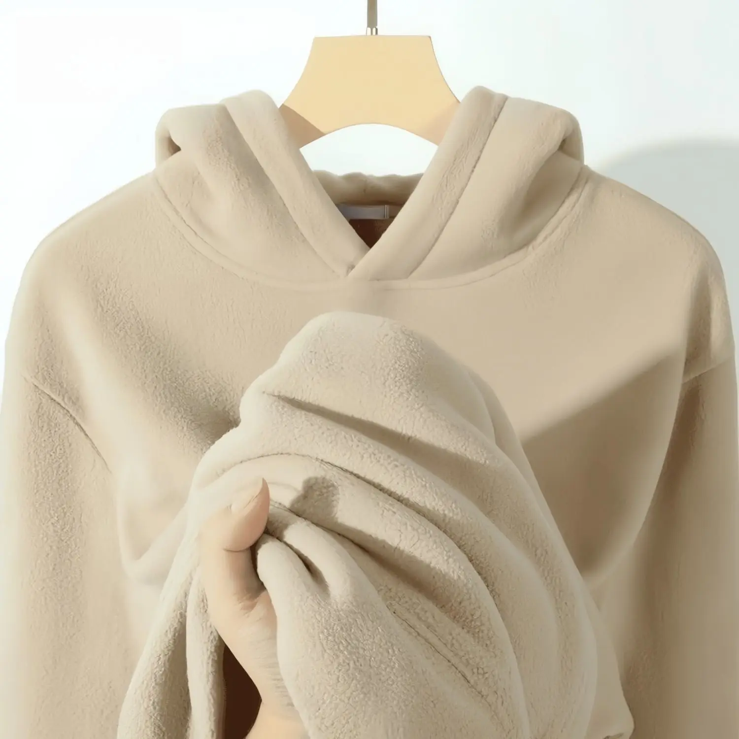 Fleece sweatshirt met hoed dames grunge Y2K top winter verfraaid bovenkleding verdikte getextureerde casuals noodlijdende punkstijl