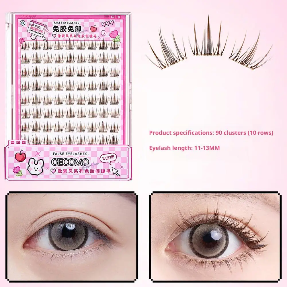 Grote capaciteit Lijmvrije Valse Wimpers DIY Segment Lash Manga Look Natuurlijke Clusters Extension Make Wimpers Tool Q0A6