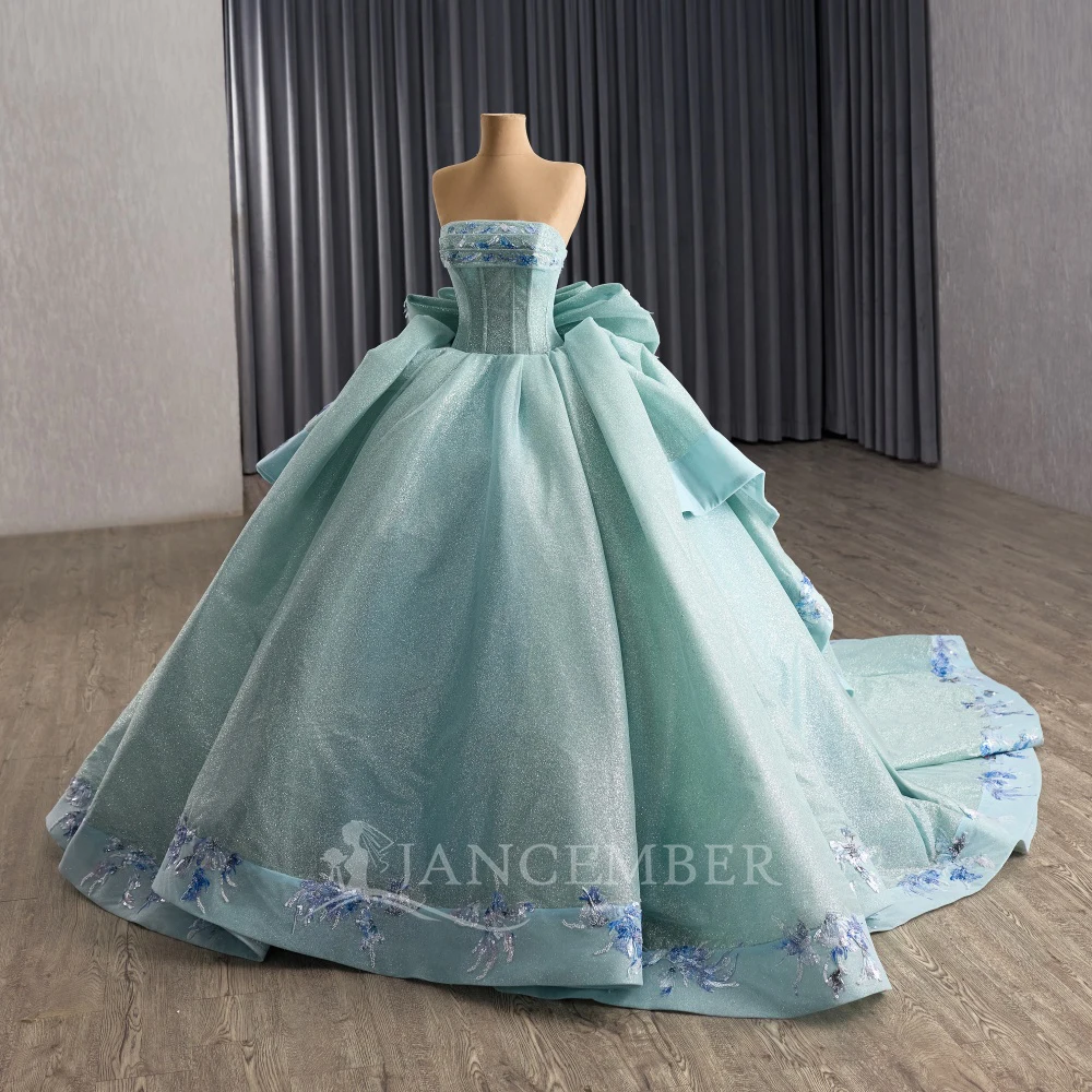 Lantejoulas miçangas borla quinceanera vestidos de baile renda doce 16 vestido de 15 anos sem alças vestidos de 15 quinceañeras