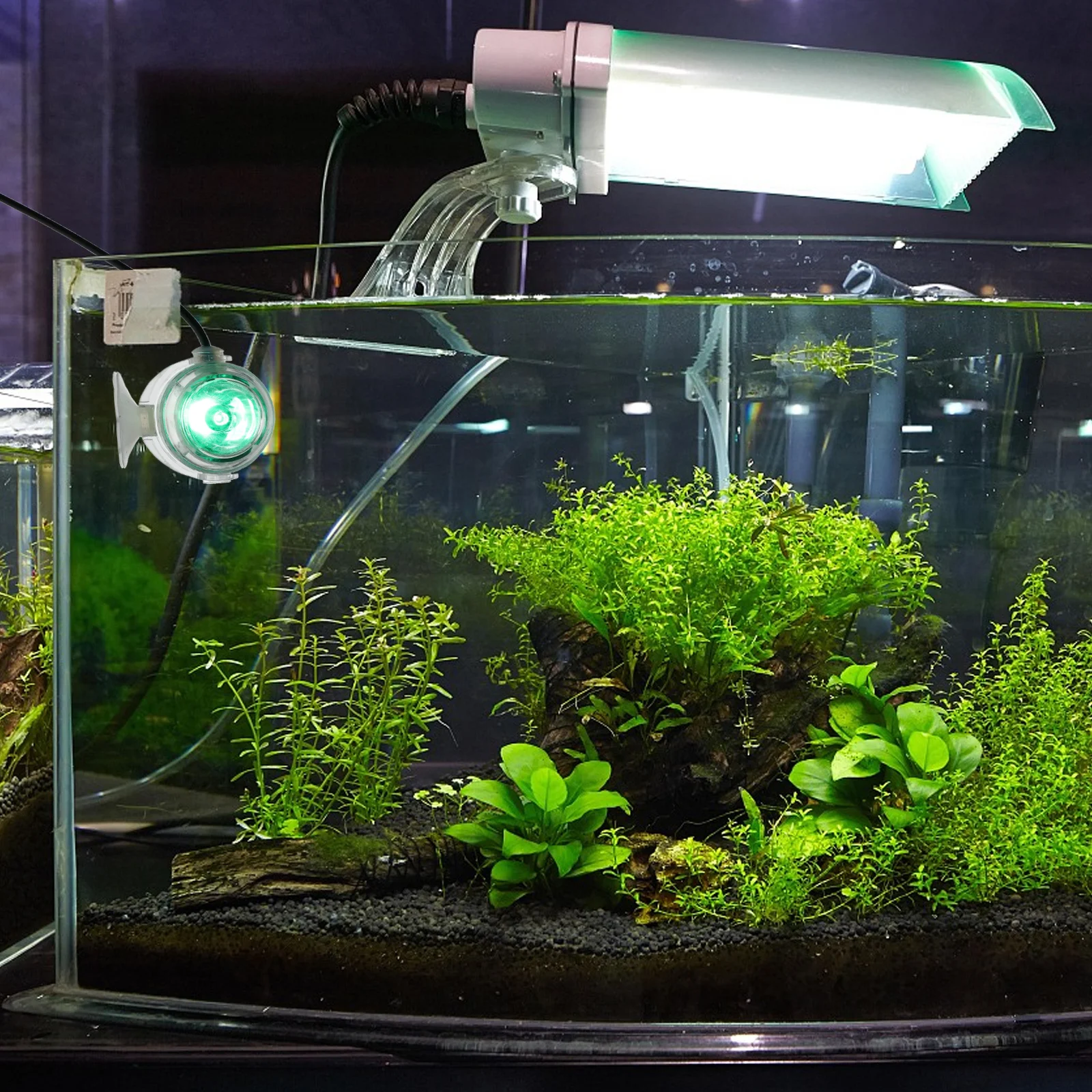 

Fish Tank Plant Light Underwater LED Suction Cup Aquarium Lamp Fish Tank Spot Light Colorful Underwater Eu Plug