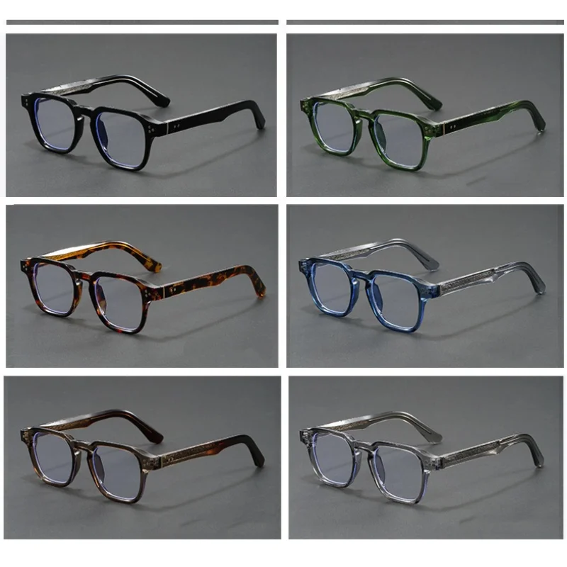 処方メガネ男性遠視近視老眼鏡抗青色光遮断光学眼鏡フレーム男性用 0 +25 +50