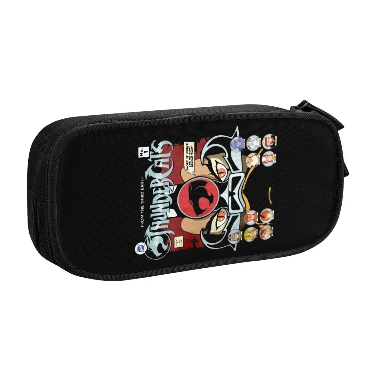 Custom Cartoon Anime Thundercats Pencil Case for Boy Girl Large Storage HiMan Cheetara Pen Box Bag School Supplies