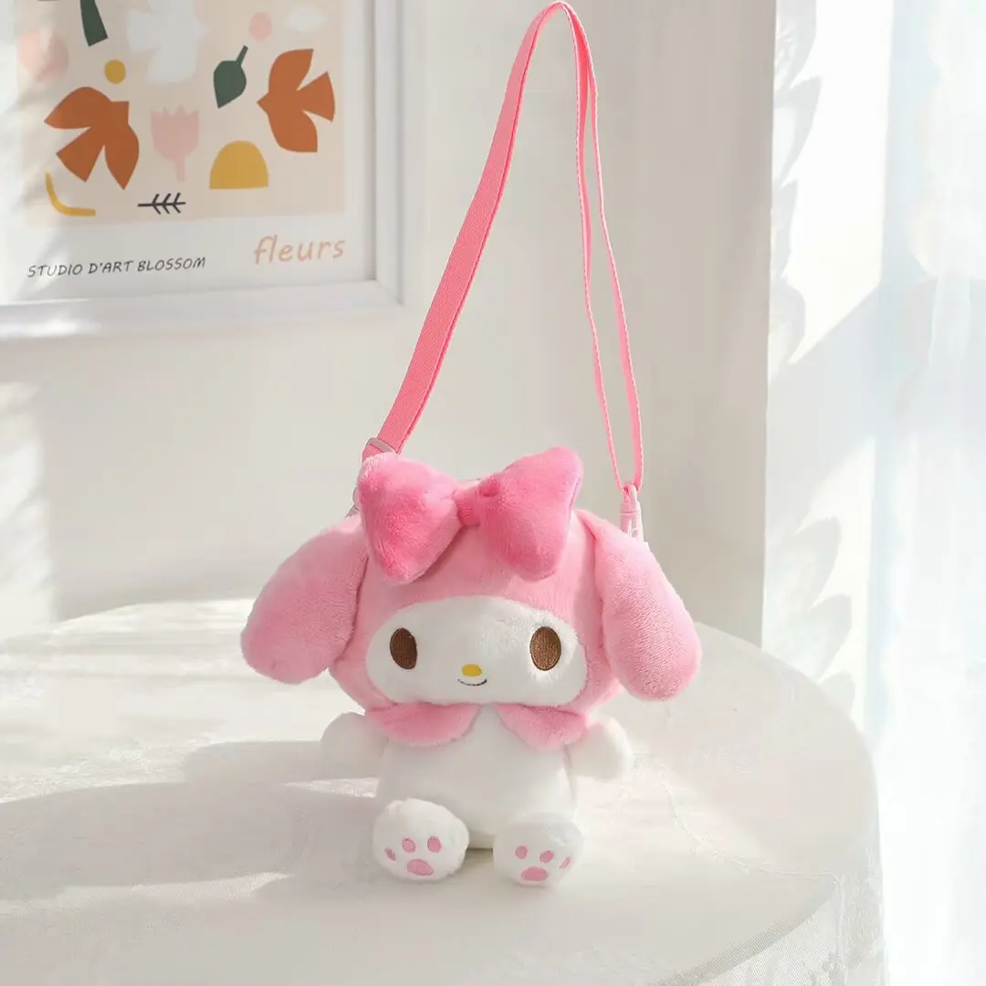 KT-muñecos de peluche de gato, melodía, perro con orejas grandes, monedero cruzado Diagonal, regalos de cumpleaños para niños