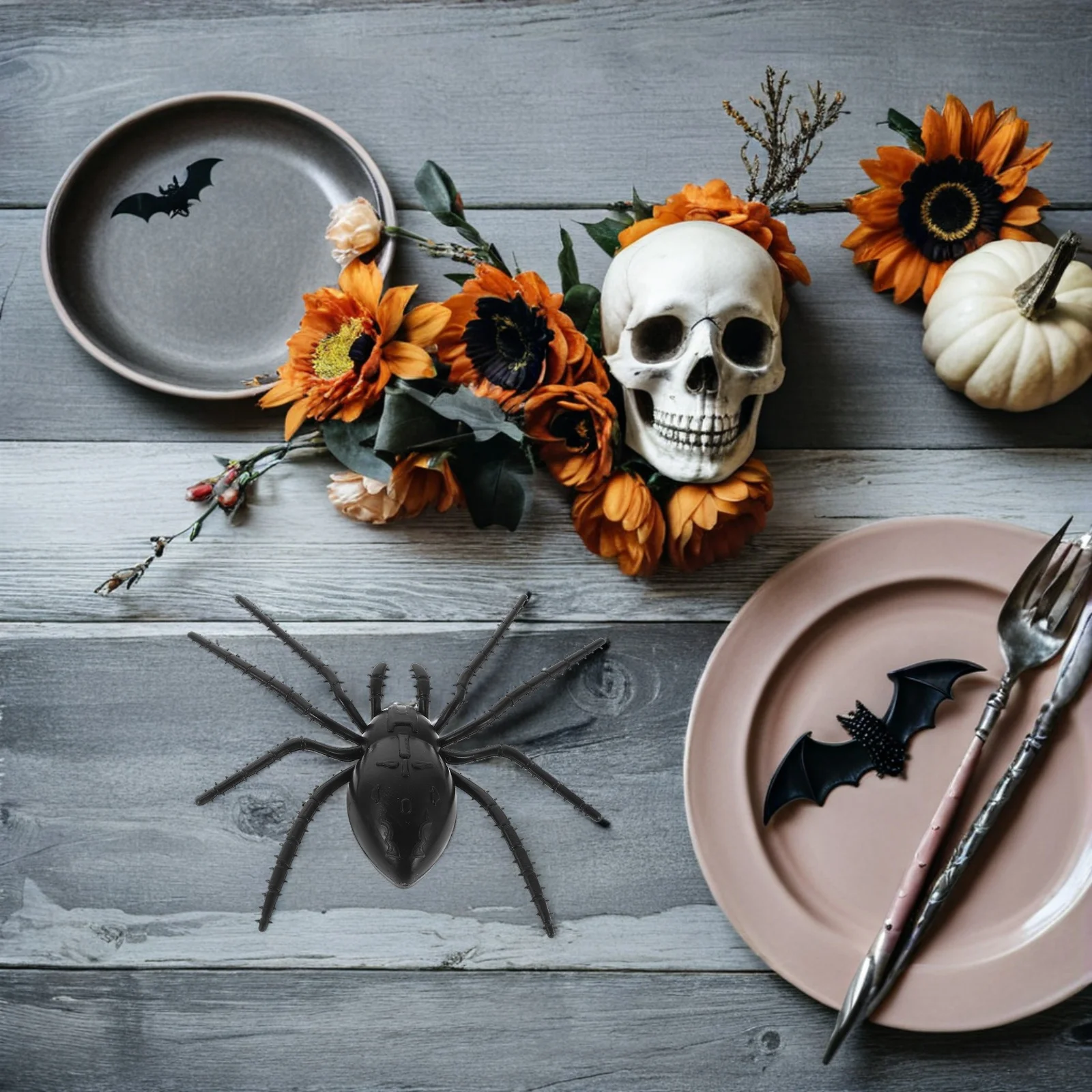 

20 шт. реалистичных пластиковых пауков для декора на Хэллоуин, большие искусственные пауки, реквизит для иммерсивных квестов, украшение на Хэллоуин в виде паука