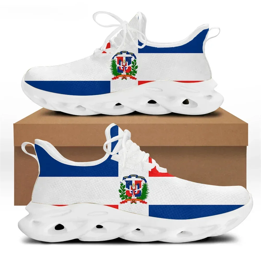 

Женские кроссовки на шнуровке с дизайном флага Доминиканской Республики, сетчатая обувь для ходьбы, Zapatos Mujer 2025