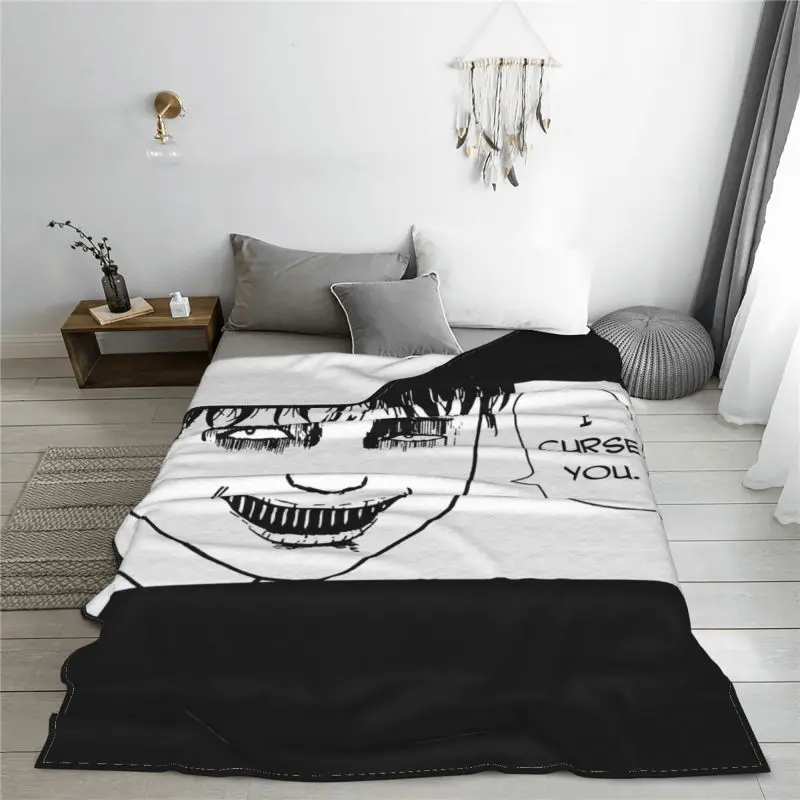 Souichi Tsujii,Junji Ito Uzumaki Horror Anime Blanket Shaggy Bedroom High-Quality Skin Friendly Decorative Sofa