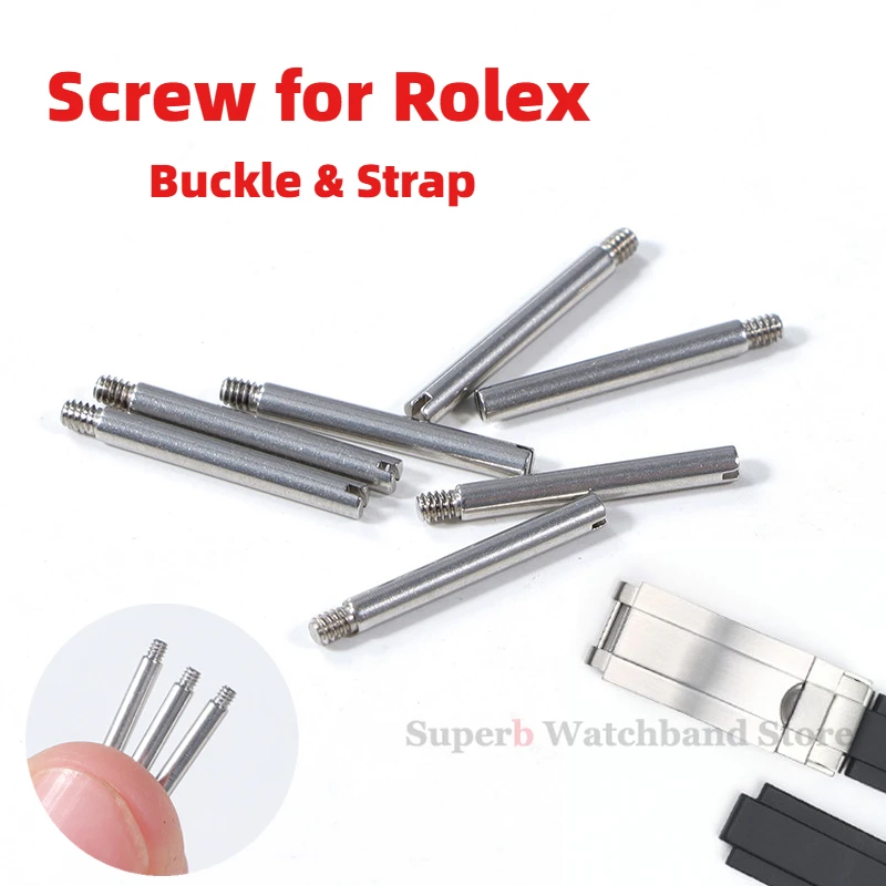 حزام المسمار مشبك المسمار ل رولكس الفولاذ المقاوم للصدأ حزام الساعات كلمة واحدة قضيب ربط رمح مشبك ساعة بولت الرجال ساعة الملحقات