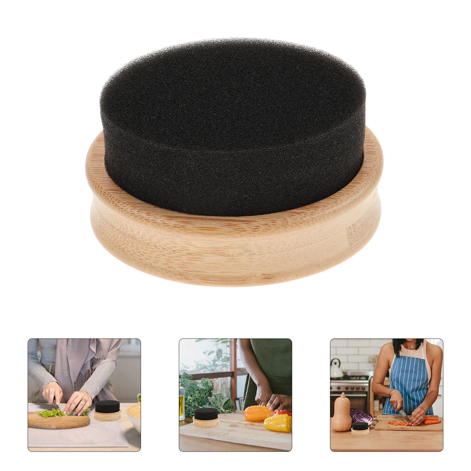 

Chopping Board Oil Applicator Cutting Wax Mineral Utensil Butcher Blocks Sponge Wood Spoon Creami