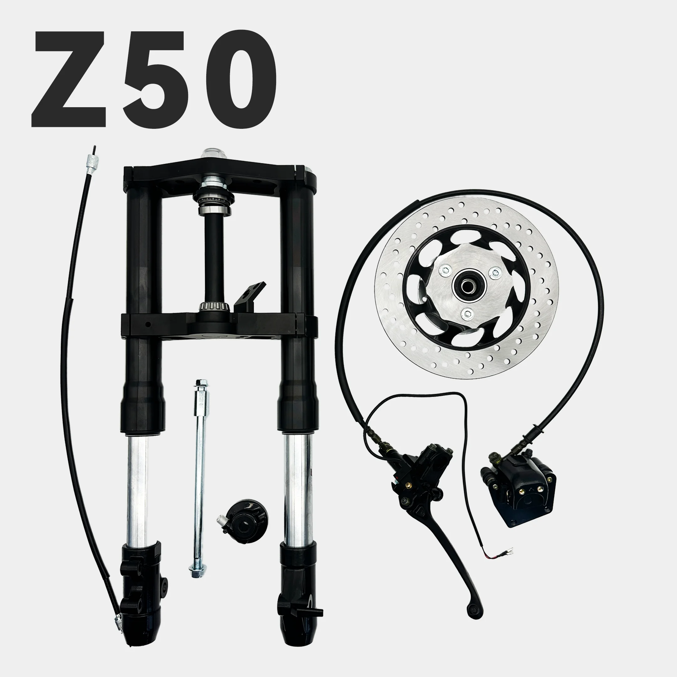 Z50 Monkey Black Front Fork 600mm Hydraulic Shock Absorber Kit Front Support Tools for Z50 1967-1979