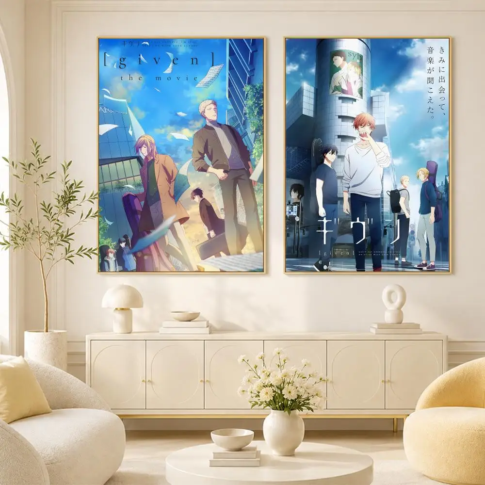 Given Boys Love Manga vai Anime Poster Room Home Decoration Interior Wall Art Printing Garage Posters Gift